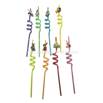 4PCS Easter strawSets